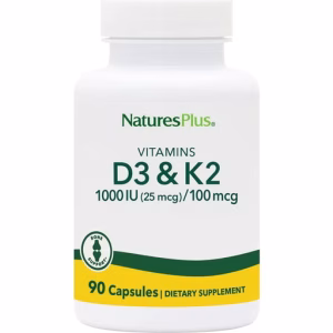 Nature’s Plus Vitamina D3 1000 UI + Vitamina K2 90 cápsulas