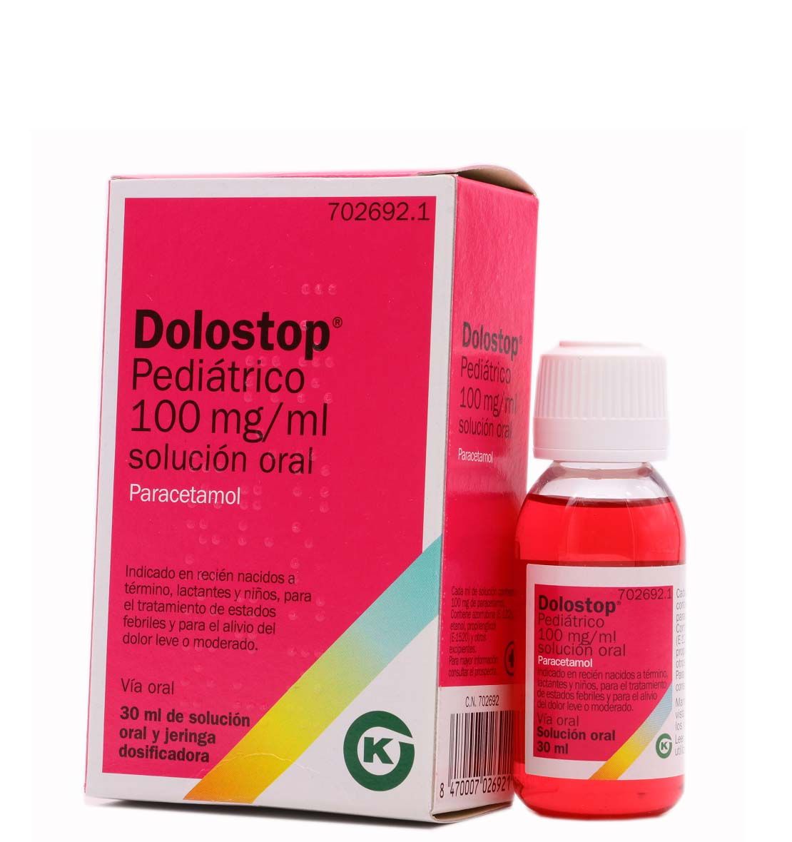 Dolostop Pediátrico 100 mg/ml Solución Oral 1 frasco <span class="cn-hide">(CN: 702692)</span>