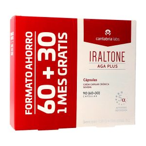 Iraltone AGA Plus cápsulas (pack 2 × 60 cápsulas) <span class="cn-hide">(CN: 002270)</span>