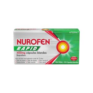 Nurofen Rapid 400 mg — 20 cápsulas blandas <span class="cn-hide">(CN: 672294)</span>