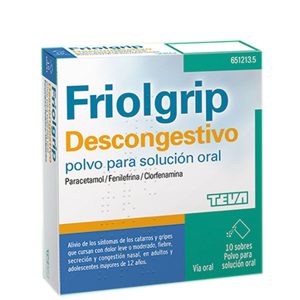 Friolgrip Descongestivo polvo para solución oral